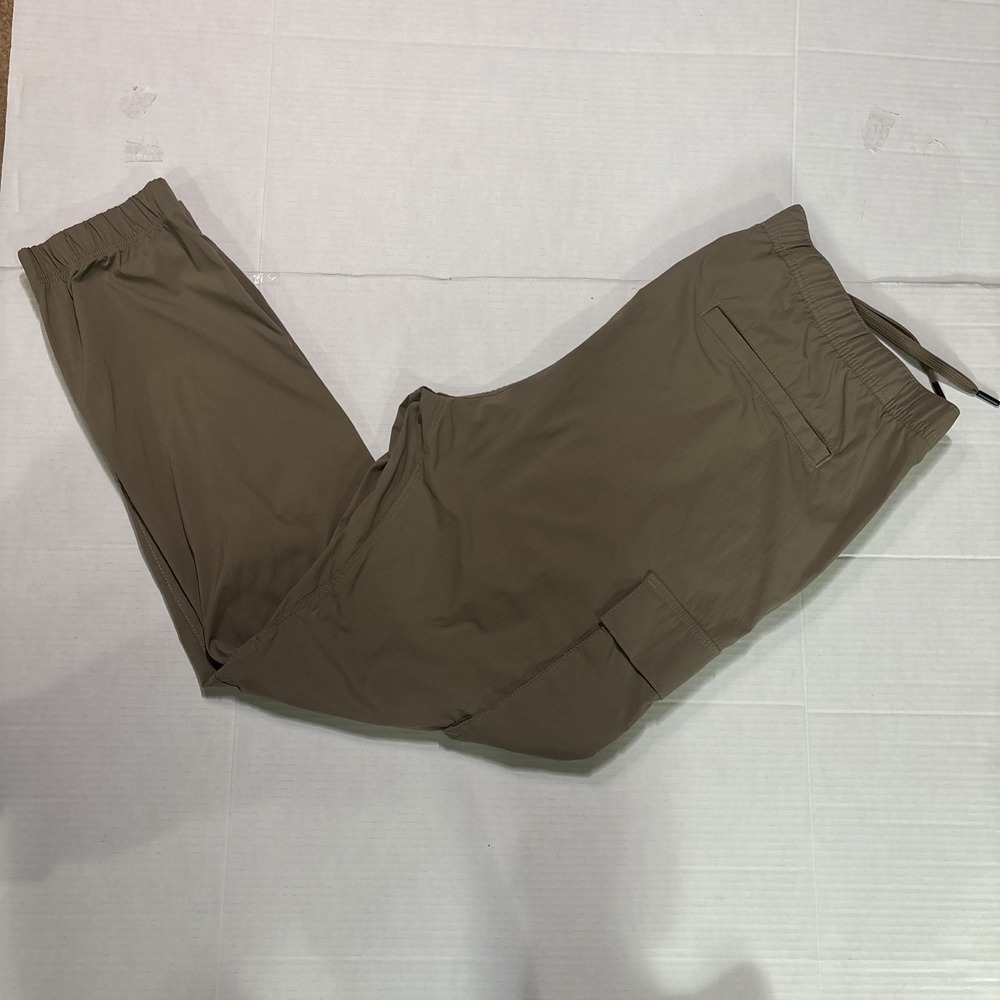 H&M Slim Fit Cargo Jogger Pants Men's XXL Beige Techwear Utility Tapered